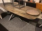 Ovale mango houten eettafel 240cm - Notenhout kleur, Huis en Inrichting, Tafels | Eettafels, Ophalen, 50 tot 100 cm, Ovaal, Overige houtsoorten