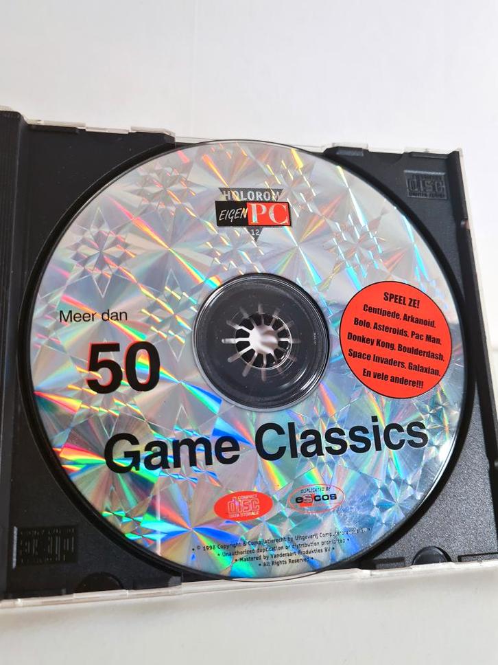 50 Game Classics - Eigen PC - PC cdrom, Spelcomputers en Games, Games | Pc, Zo goed als nieuw, Puzzel en Educatief, 1 speler, Vanaf 3 jaar