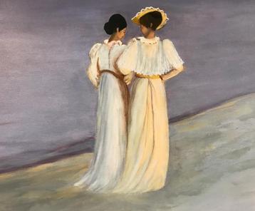 schilderij olieverf, zeegezicht beschikbaar voor biedingen