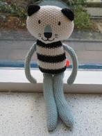 Gehaakte kat of poes van Hema zwart wit blauw katoen, Ophalen of Verzenden, Zo goed als nieuw, Poes