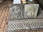 2 Boeddha Wandpanelen als set., Ophalen of Verzenden, Gebruikt