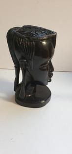 Afrikaanse houten  buste., Antiek en Kunst, Kunst | Beelden en Houtsnijwerken, Ophalen of Verzenden