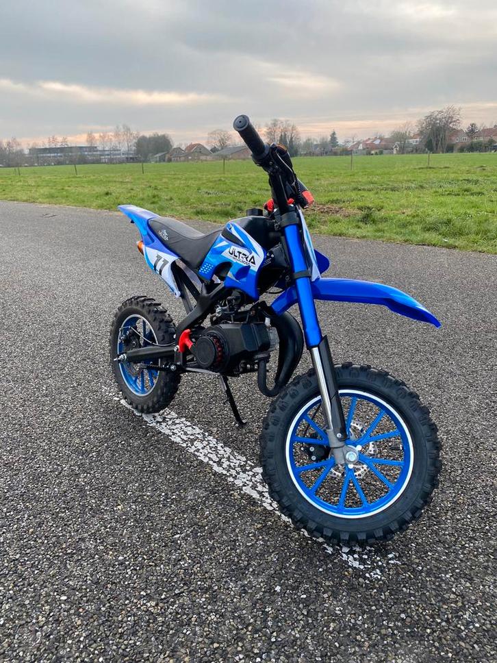 Crossmotor/pitbike 49cc, Fietsen en Brommers, Minibikes, Midibikes en Pitbikes, Gebruikt, Pitbike, Ophalen