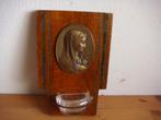 Ouderwets wijwater bakje in houder, Ophalen of Verzenden, Zo goed als nieuw, Christendom | Katholiek
