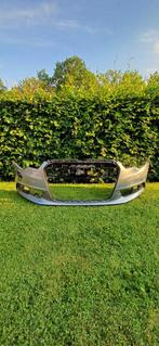 Audi A6 Bumper Voorbumper 4G0807437 PDC Koplampsproeiergaten, Gebruikt, Voor, Bumper, Audi