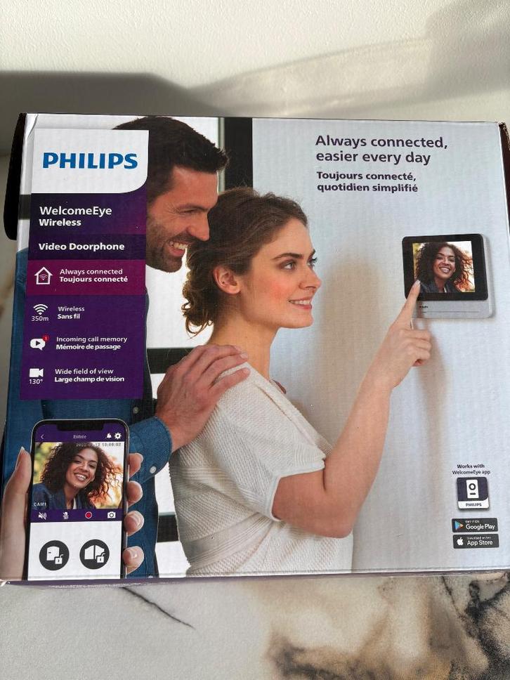 Video intercom, Huis en Inrichting, Deurbellen, Nieuw, Draadloos, Ingebouwde camera, Compatibel met smartphone, Bewegingsdetectiesensor