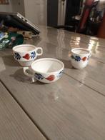 Boerenbont kopjes, Antiek en Kunst, Antiek | Servies compleet, Ophalen of Verzenden