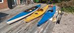 3 kano's inclusief peddels, Watersport en Boten, Kano's, Ophalen, Gebruikt, Met peddels, Kajak