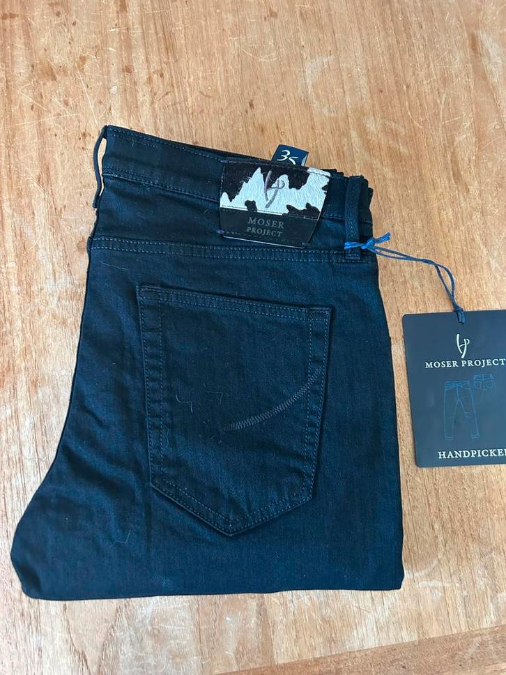 Handpicked Moser Project Zwarte Jeans Maat 35, Kleding | Heren, Spijkerbroeken en Jeans, Nieuw, W33 - W34 (confectie 48/50), Zwart