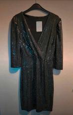 Jurk kerst / feestjurk / galajurk / kerstjurk maat S M, Kleding | Dames, Jurken, Ophalen of Verzenden, Nieuw, Zwart, Onder de knie