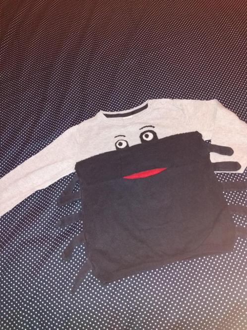 92 H&M monster trui met bek, Kinderen en Baby's, Kinderkleding | Maat 92, Gebruikt, Jongen of Meisje, Trui of Vest, Ophalen of Verzenden