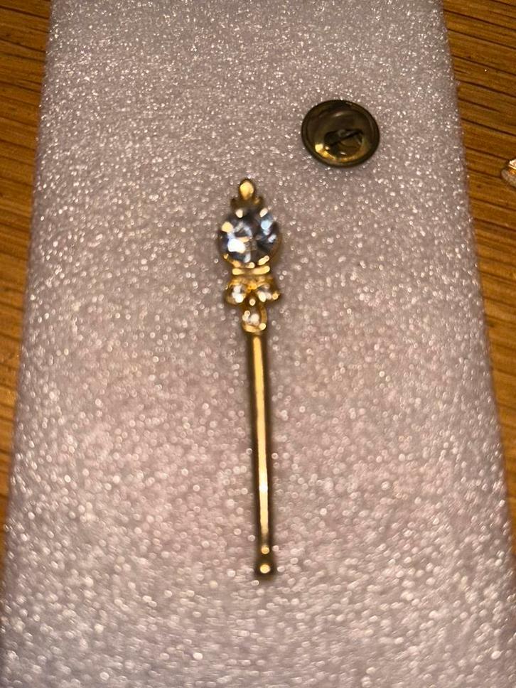 Machische staf pin, Verzamelen, Speldjes, Pins en Buttons, Zo goed als nieuw, Ophalen of Verzenden