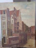 olieverf turfmarkt Grimburgwal Amsterdam Acket, Ophalen