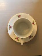 Antiek Eschenbach Bavaria Kop en Schotel Roosjes, Antiek en Kunst, Antiek | Servies los, Ophalen of Verzenden