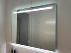 Spiegel met verwarming, verlichting en tijd - 90x70 cm, Huis en Inrichting, Woonaccessoires | Spiegels, Ophalen, Nieuw, 75 tot 100 cm