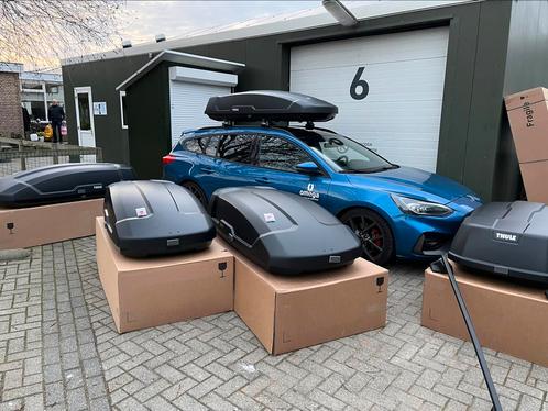 Huren Thule Dakkoffer en skibox bij Dakkoffer Westland!, Auto diversen, Dakkoffers, Nieuw, Ophalen