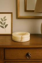 Onyx schaal / decoratief object, Huis en Inrichting, Woonaccessoires | Schalen en Manden, Ophalen of Verzenden, Zo goed als nieuw