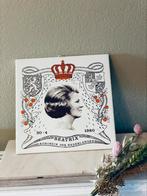 Vintage tegel koning Beatrix villeroy en boch, Antiek en Kunst, Antiek | Wandborden en Tegels, Ophalen of Verzenden