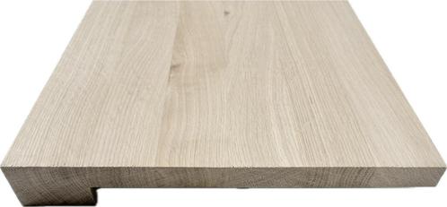 Eiken overzetvensterbanken recht en boomstamrand, Doe-het-zelf en Verbouw, Hout en Planken, Zo goed als nieuw, Plank, Eiken, 250 tot 300 cm