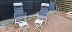 Campingstoelen set vrijbuiter outdoor met voetenbankjes, Ophalen, Gebruikt