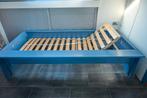 Zelfbouwbed met lattenbodem, Ophalen, 90 cm, Eenpersoons, Blauw