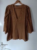 Norah blouse met top 44/46 cognac kleur(3), Kleding | Dames, Blouses en Tunieken, Bruin, Maat 46/48 (XL) of groter, Ophalen of Verzenden