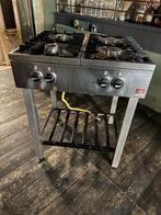Professioneel 4-pits horeca gasfornuis Atag, Ophalen, Gebruikt, Fornuis, Frituur en Grillen