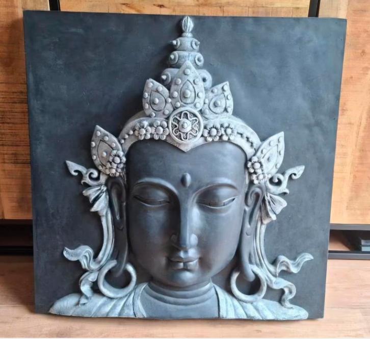 Prachtig groot Boedha schilderij 3D, Huis en Inrichting, Woonaccessoires | Schilderijen, Tekeningen en Foto's, Zo goed als nieuw