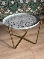 Terracottalook bijzettafeltje, Huis en Inrichting, Tafels | Bijzettafels, Ophalen of Verzenden, Rond, Minder dan 55 cm, 45 tot 60 cm