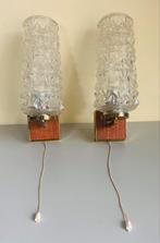 Set van 2 retro wandplampen, Ophalen of Verzenden
