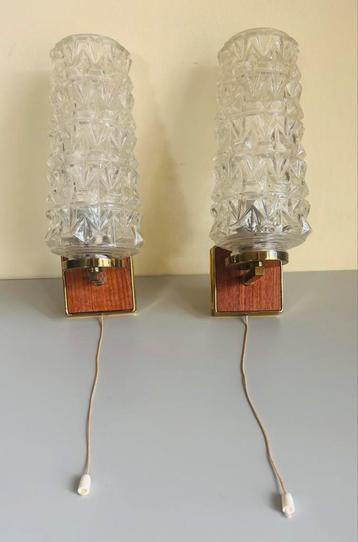Set van 2 retro wandplampen beschikbaar voor biedingen