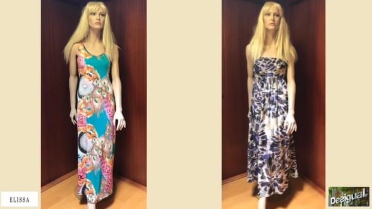 2 maxi zomerjurken maat 36/38, Kleding | Dames, Jurken, Zo goed als nieuw, Maat 36 (S), Onder de knie, Ophalen