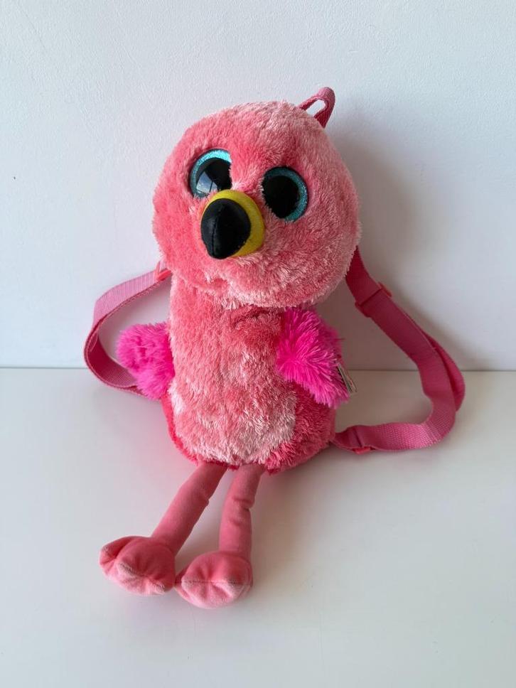 Knuffel rugzak, rugtas flamingo Gilda roze 30 cm / Ty, Kinderen en Baby's, Speelgoed | Knuffels en Pluche, Nieuw, Overige typen