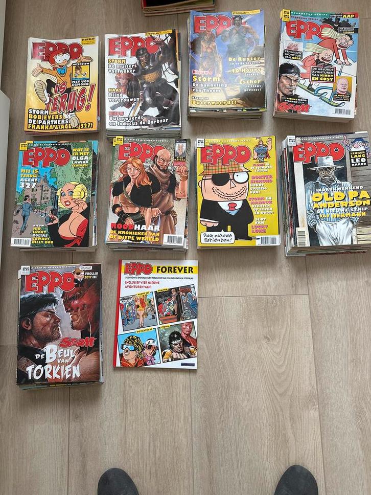 Eppo tijdschriften - 9 complete jaargangen, Boeken, Stripboeken, Gelezen, Meerdere stripboeken, Ophalen of Verzenden