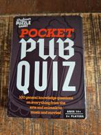 Pocket pubquiz, Hobby en Vrije tijd, Een of twee spelers, Ophalen, Zo goed als nieuw