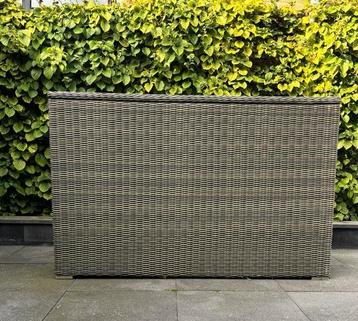 Kussenbox XXL grijs wicker voor tuinkussens beschikbaar voor biedingen
