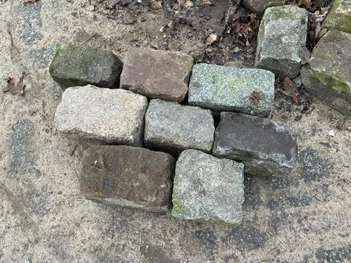 Natuursteen blokken circa 12x25x14 cm, Tuin en Terras, Grind, Keien en Split, Gebruikt, Overige typen, Graniet, Ophalen