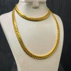 21 karaat gouden set gourmet ketting armband schakel, Ophalen of Verzenden, Nieuw, Goud