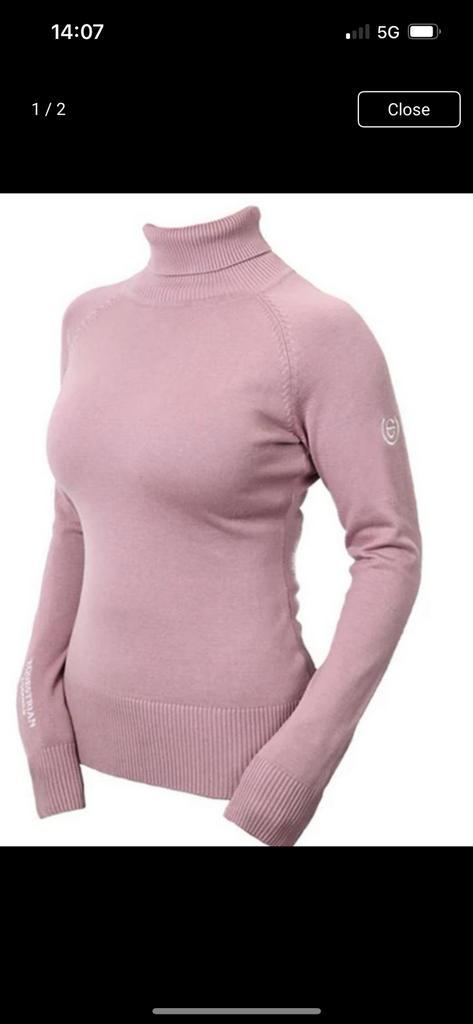 Equestrian stockholm trui oornetje pink pearl maat M en full, Dieren en Toebehoren, Paardrijkleding, Nieuw, Dames, Bovenkleding