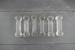 Art Deco Portieux messenlegger kristal 6 x., Verzenden