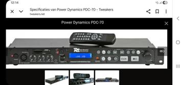 Power dynamics PDC-70 beschikbaar voor biedingen