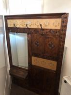 Antieke Kapstok met Spiegel en Tegels, Ophalen of Verzenden