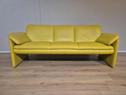 Leolux Catalpa - 3 zits Bank - Lime groen - Topstaat, Huis en Inrichting, Banken | Sofa's en Chaises Longues, Zo goed als nieuw
