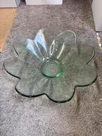Glazen Fruitschaal Bloem Design Antiek Glas Kristal Schaal D, Ophalen of Verzenden