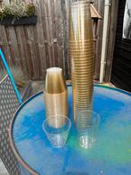 Hard plastic bekers met goud spikkels, Ophalen, Overige materialen, Overige typen, Nieuw