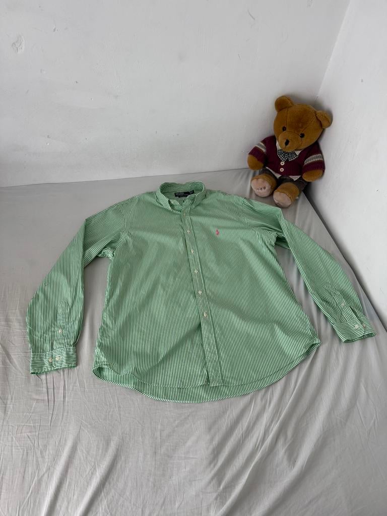 Mooi Ralph Lauren overhemd, Ophalen of Verzenden, Zo goed als nieuw, Groen, Halswijdte 43/44 (XL)