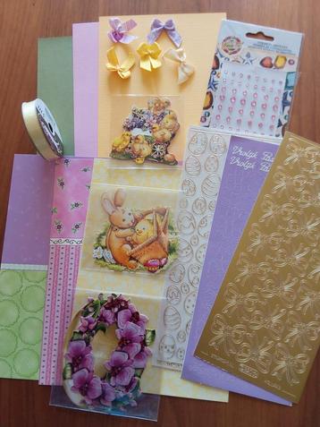 Hobbypakket voor het maken van paaskaarten (3) beschikbaar voor biedingen