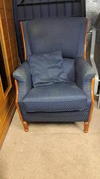 stoel, Ophalen, Hout, Gebruikt, Blauw