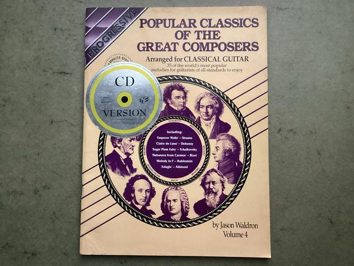 Populaire Klassiekers van de Grote Componisten, Muziek en Instrumenten, Bladmuziek, Zo goed als nieuw, Les of Cursus, Klassiek