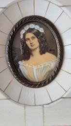 Antiek Lijstje met Portret, Ophalen of Verzenden